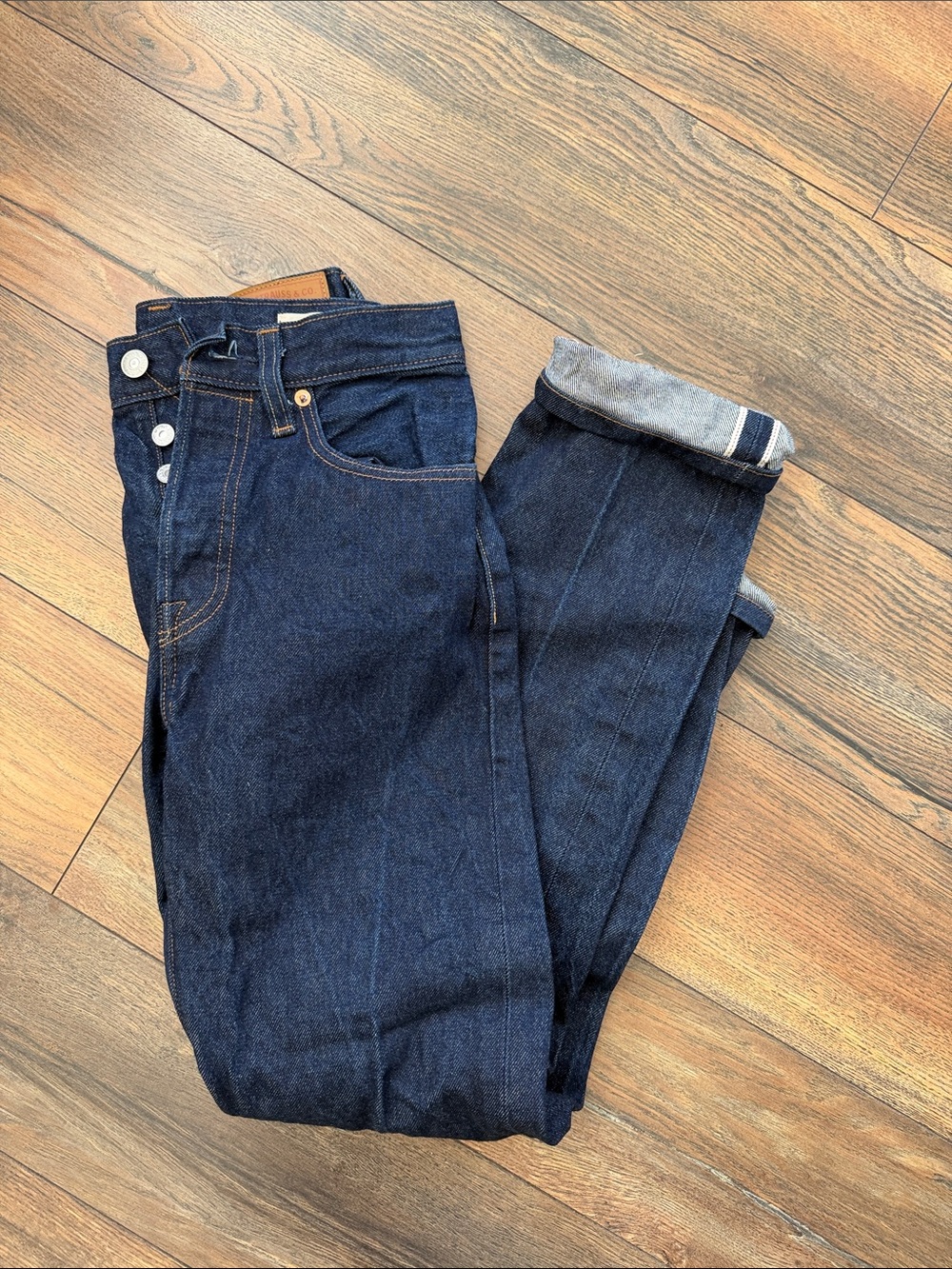 Levi's Dark Blue Skinny Selvedge Jeans